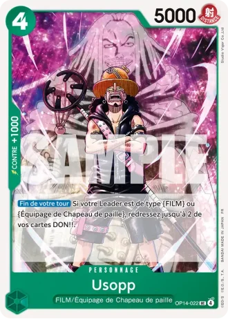 Usopp (OP14-022) — Les Sept de la Mer d'Azur (OP14-EB04)