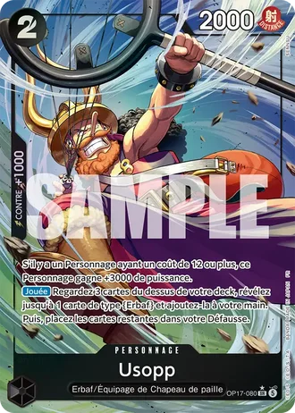 Usopp (OP17-080) (Alternative Art) — Les Guerriers les Plus Puissants au Monde (OP17)