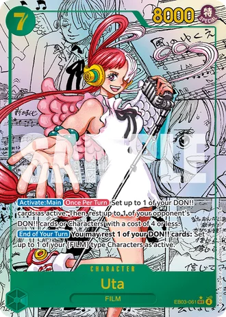 Uta (EB03-061) (Alternative Art 2) — ONE PIECE Heroines Edition (EB03)