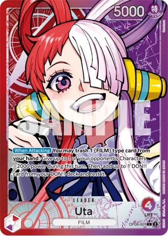 Uta (OP06-001) (Alternative Art) — Wings of the Captain (OP06)