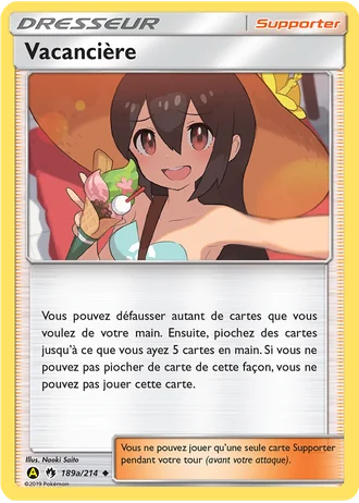 Vacancière #189a/214 — Cartes alternatives A jaune