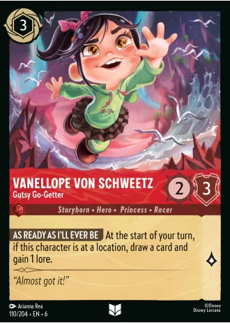 Vanellope Von Schweetz - Gutsy Go-Getter #110/204 — Azurite Sea