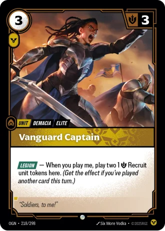 Vanguard Captain #218/298 — Origins