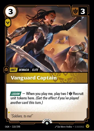 Vanguard Captain #218/298 — Organized Play Promos