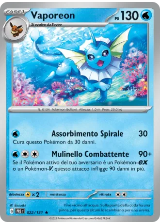 Vaporeon #022/131 — Evoluzioni Prismatiche