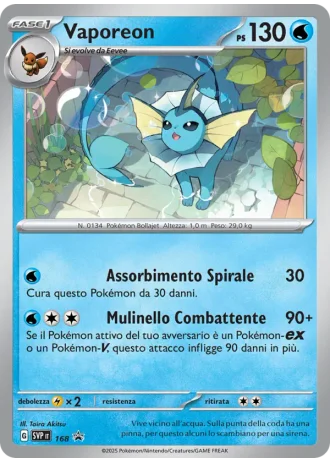 Vaporeon #168 — Scarlatto e Violetto Promos