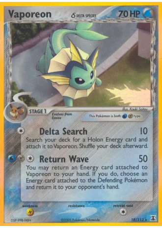 Vaporeon #18 — Delta Species