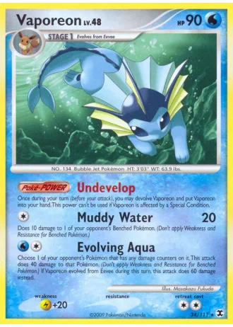 Vaporeon #34/111 — Rising Rivals