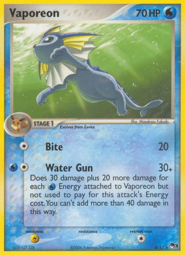 Vaporeon #6 — POP Series 3