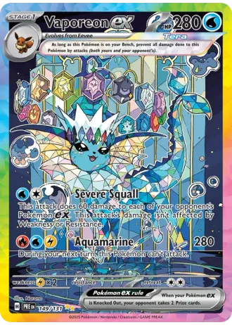 Vaporeon ex #149 — Prismatic Evolutions