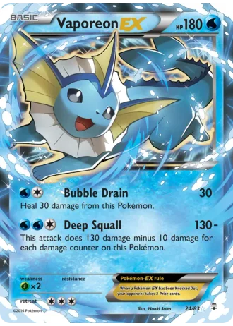 Vaporeon EX #24/83 — Generazioni