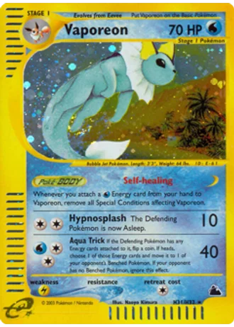 Vaporeon H31/144 — Skyridge