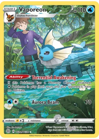 Vaporeon TG02/30 — Trainer Gallery (Brilliant Stars)
