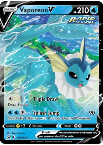 Vaporeon V SWSH150 — Sword & Shield Promos