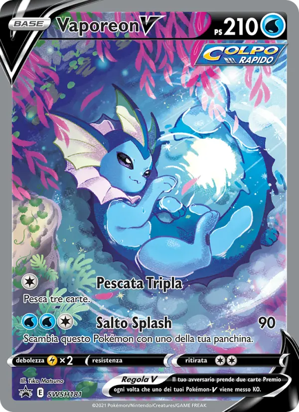 Vaporeon V SWSH181 — Spada e Scudo Promos