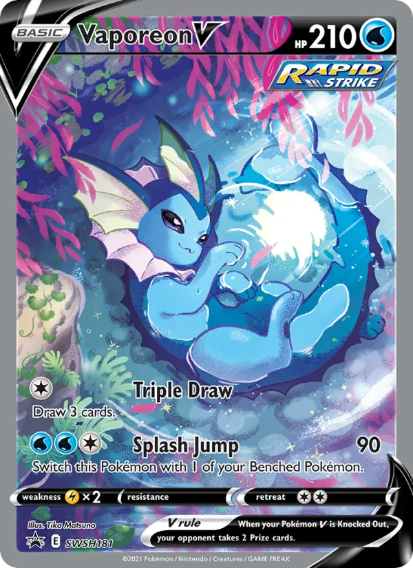 Vaporeon V SWSH181 — Sword & Shield Promos