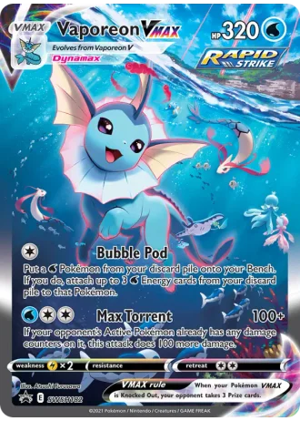 Vaporeon VMAX SWSH182 — Sword & Shield Promos
