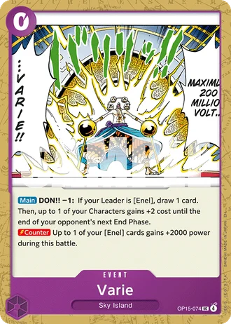 Varie (OP15-074) — Adventure on Kami's Island (OP15-EB04)