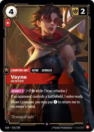 Vayne, Hunter #035/298 — Origins