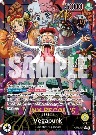 Vegapunk (OP07-097) (Alternative Art) — 500 Years in the Future (OP07)