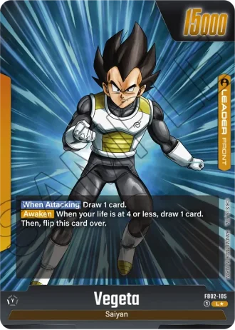 Vegeta (Alternative Art) FB02-105 — Blazing Aura (FB02)