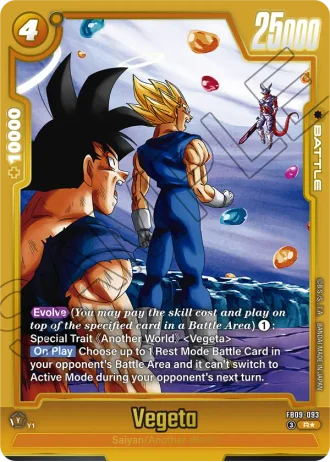 Vegeta (Alternative Art) FB09-093 — Dual Evolution (FB09)