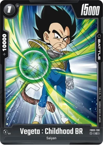 Vegeta : Childhood BR  FB03-130 — Raging Roar (FB03)