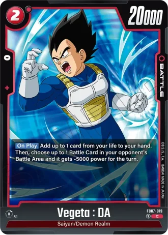 Vegeta : DA  FB07-019 — Wish for Shenron (FB07)