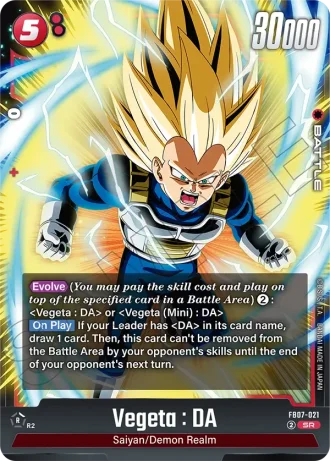 Vegeta : DA  FB07-021 — Wish for Shenron (FB07)