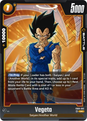 Vegeta  FB09-092 — Dual Evolution (FB09)