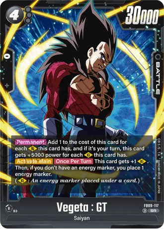 Vegeta : GT  FB09-117 — Dual Evolution (FB09)