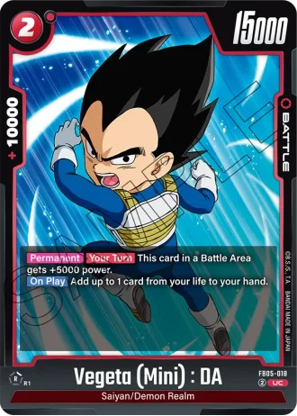 Vegeta (Mini) : DA FB05-018 — New Adventure (FB05)