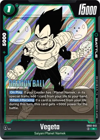 Vegeta  SB02-045 — Manga Booster 02 (SB02)