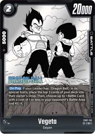 Vegeta SB02-116 — Manga Booster 02 (SB02)