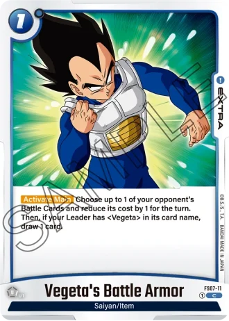 Vegeta's Battle Armor FS07-011 — Vegeta (Mini) (FS07)