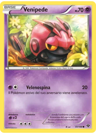 Venipede #51/146 — XY
