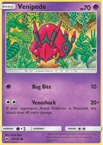 Venipede #56/147 — Burning Shadows
