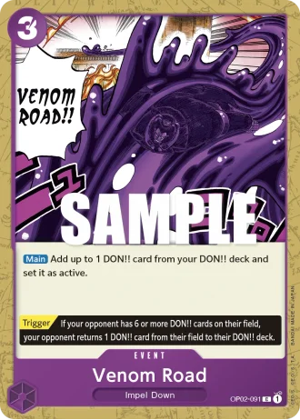 Venom Road (OP02-091) — Paramount War (OP02)