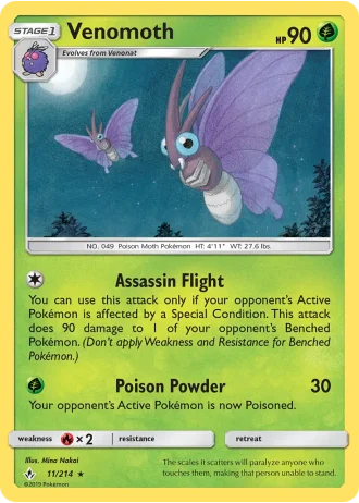 Venomoth #11/214 — Unbroken Bonds