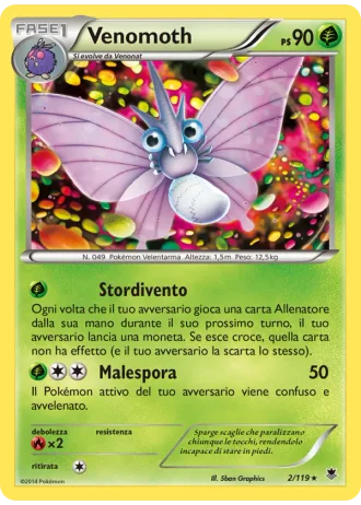 Venomoth #2/119 — Forze Spettrali