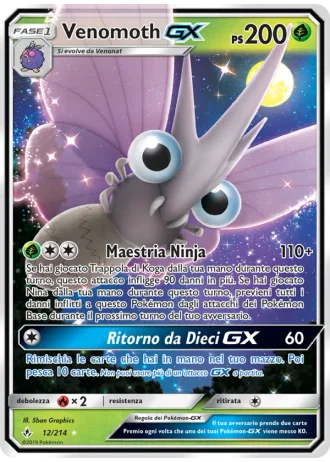 Venomoth GX #12/214 — Legami Inossidabili
