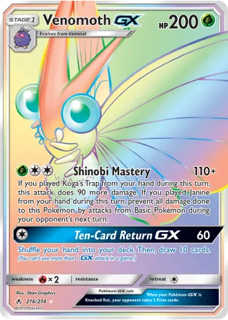 Venomoth GX #216 — Unbroken Bonds