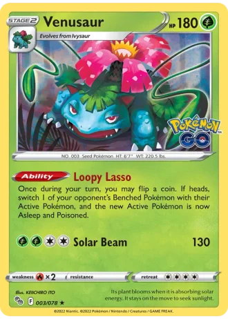 Venusaur #003/78 — Pokémon GO