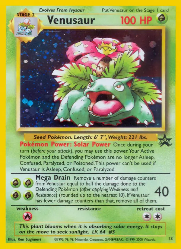 Venusaur #13 — Wizards Promos
