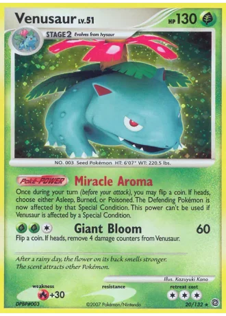 Venusaur #20/132 — Prodigi Segreti