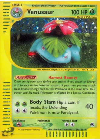 Venusaur #30 — Expedition Base Set