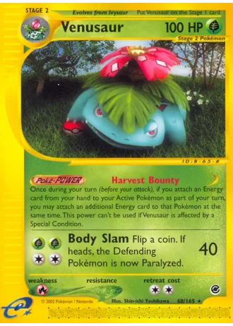 Venusaur #68 — Expedition Base Set