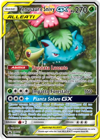 Venusaur e Snivy GX SM229 — Sole e Luna Promos