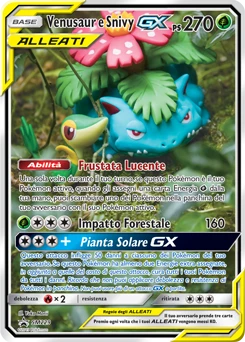 Venusaur e Snivy GX SM229 — Sole e Luna Promos