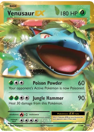 Venusaur EX #1/108 — Evolutions